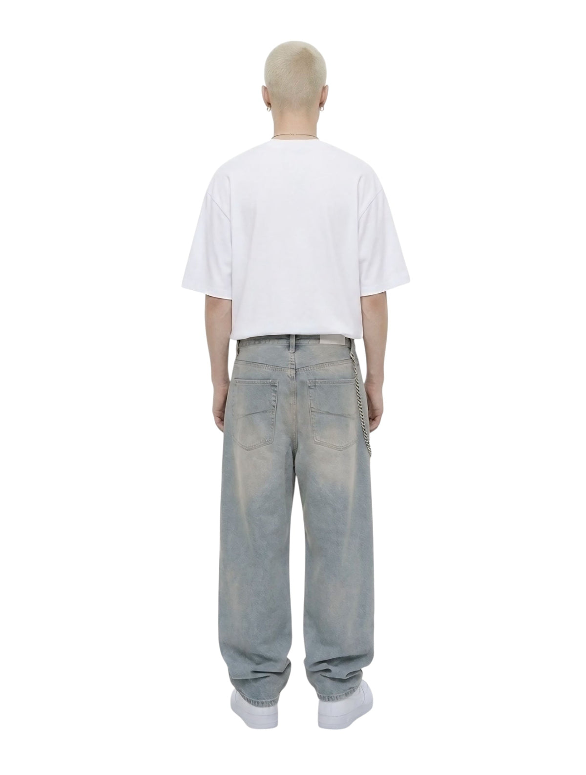 R3UPGARMS - Vintage-Washed Relaxed Wide-Leg Denim