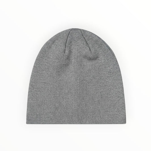 R3UPGARMS - Ash Grey Ribbed Knit Beanie