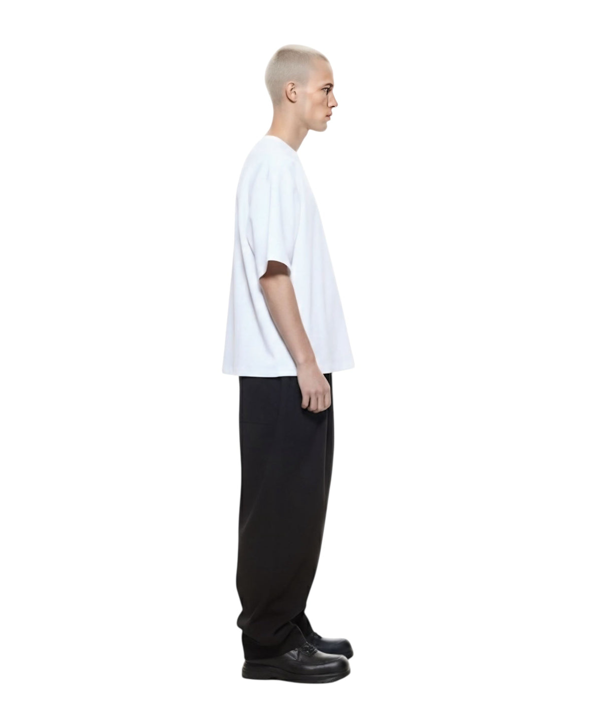R3UPGARMS - Pure White Heavyweight Cropped Boxy Tee