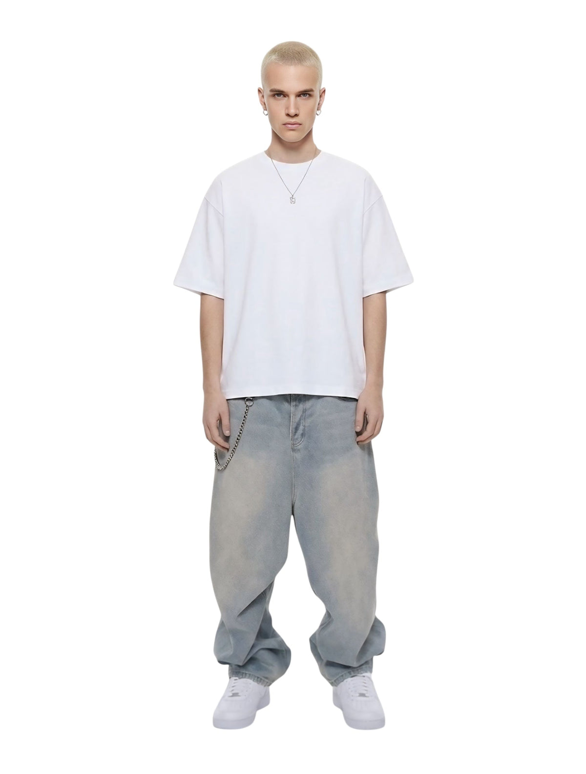 R3UPGARMS - Vintage-Washed Relaxed Wide-Leg Denim