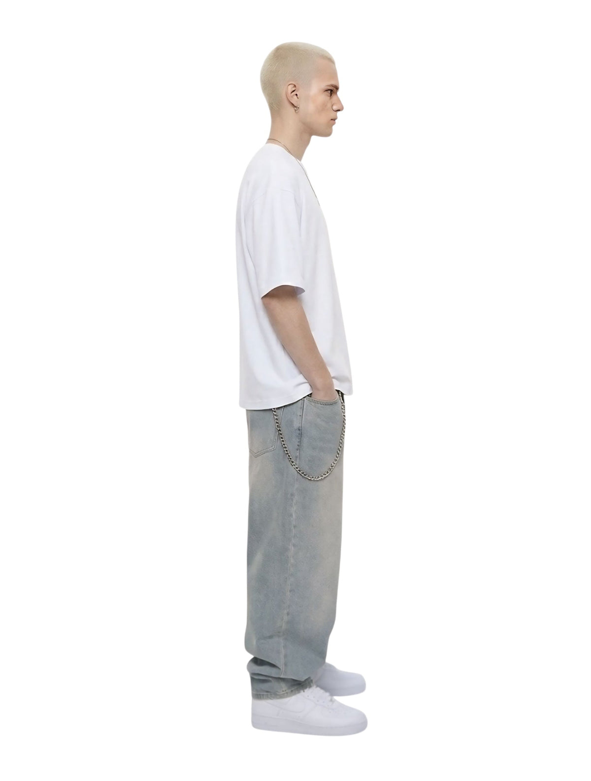 R3UPGARMS - Vintage-Washed Relaxed Wide-Leg Denim