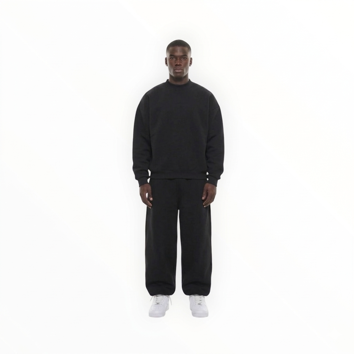 R3UPGARMS - Heavyweight Boxy Sweatshirt in Black