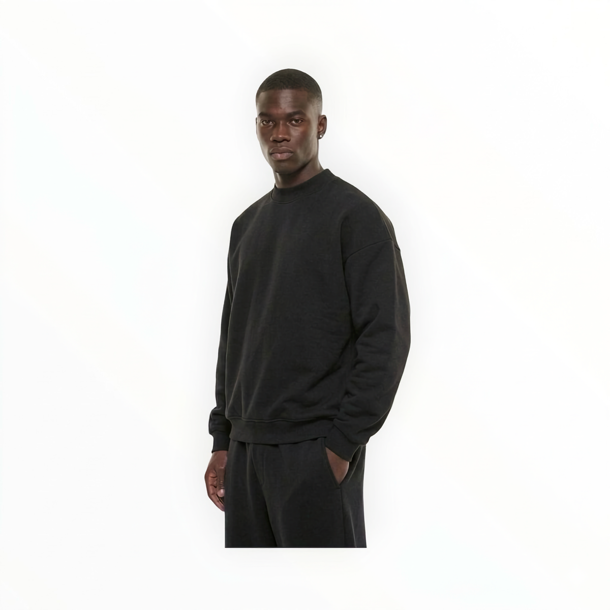R3UPGARMS - Heavyweight Boxy Sweatshirt in Black