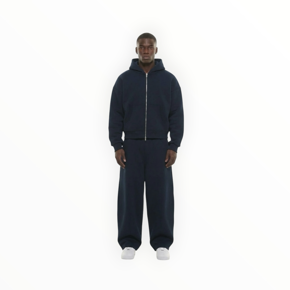 R3UPGARMS - Navy Zip Hoodie