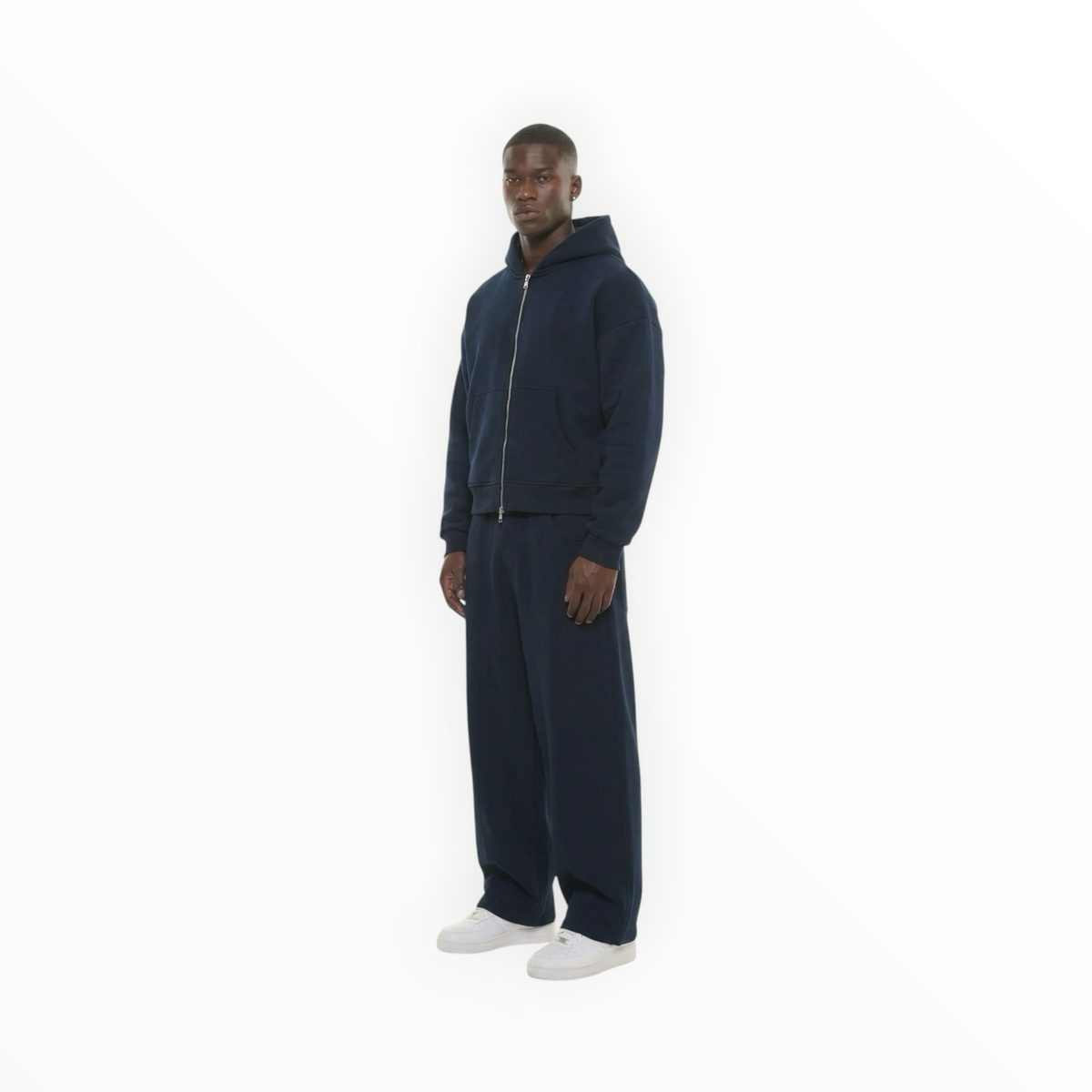 R3UPGARMS - Navy Zip Hoodie